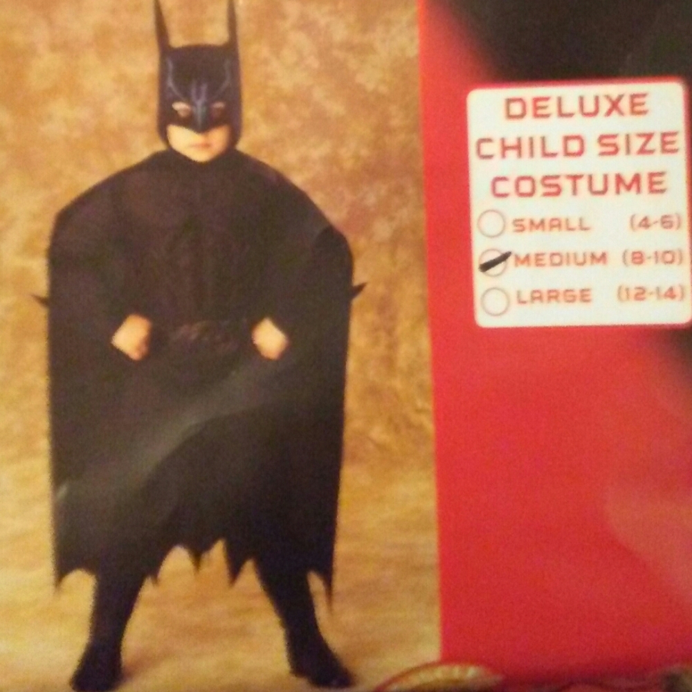 Boys Batman Costume sz med 8-10